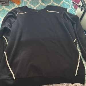 Black and rhinestone sweatshirt